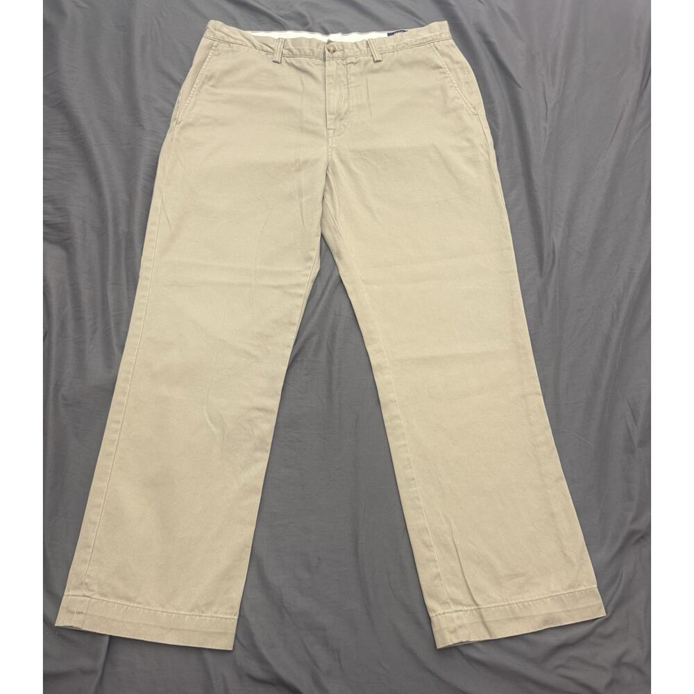 Ralph Lauren Polo Chino Pants Men’s 36x29 Beige Classic Fit Cotton Twill